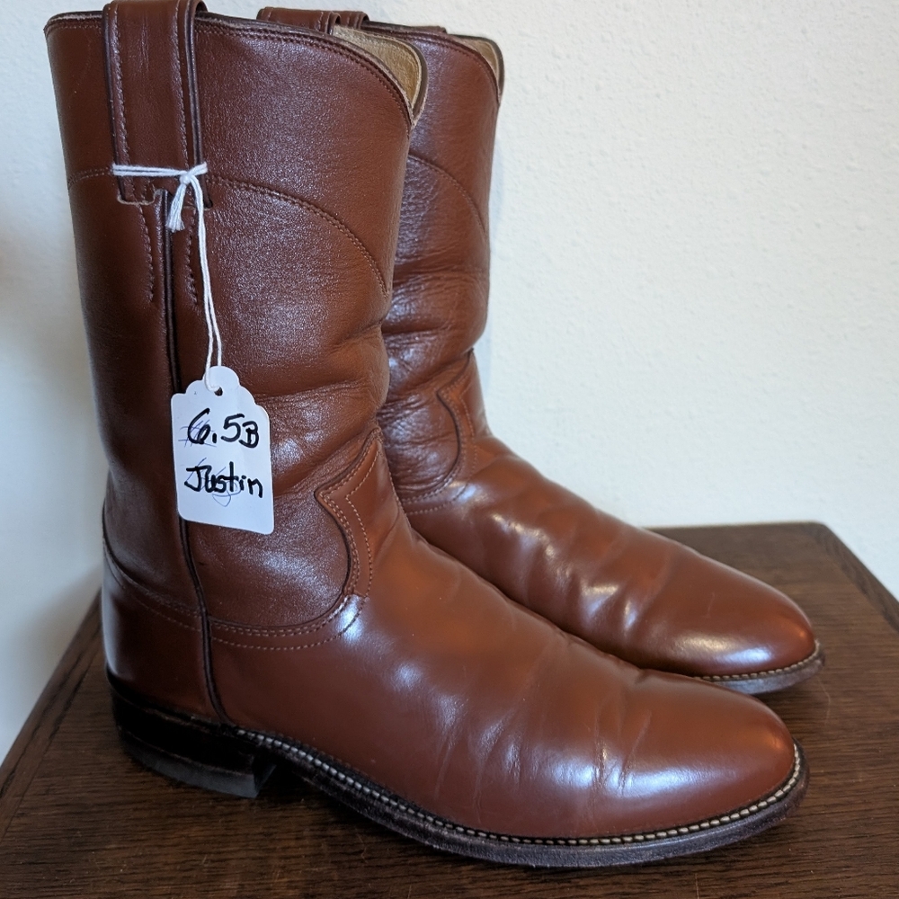 Justin Boots Rich Brown Western Boots